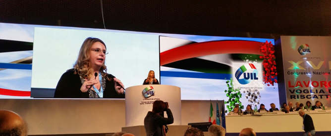 XVI Congresso nazionale UIL: l'intervento di Alessandra Menelao