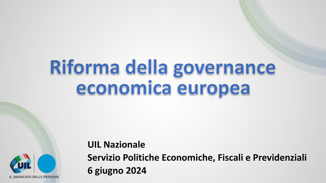 Riforma della governance economica europea
