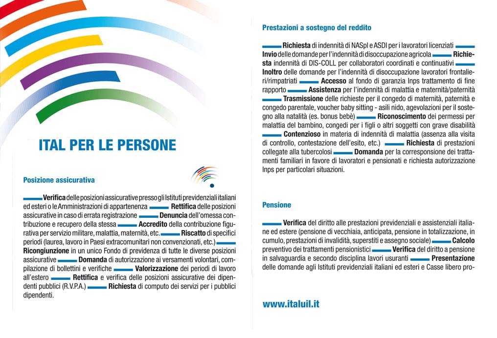 I servizi della UIL: ITAL e CAF