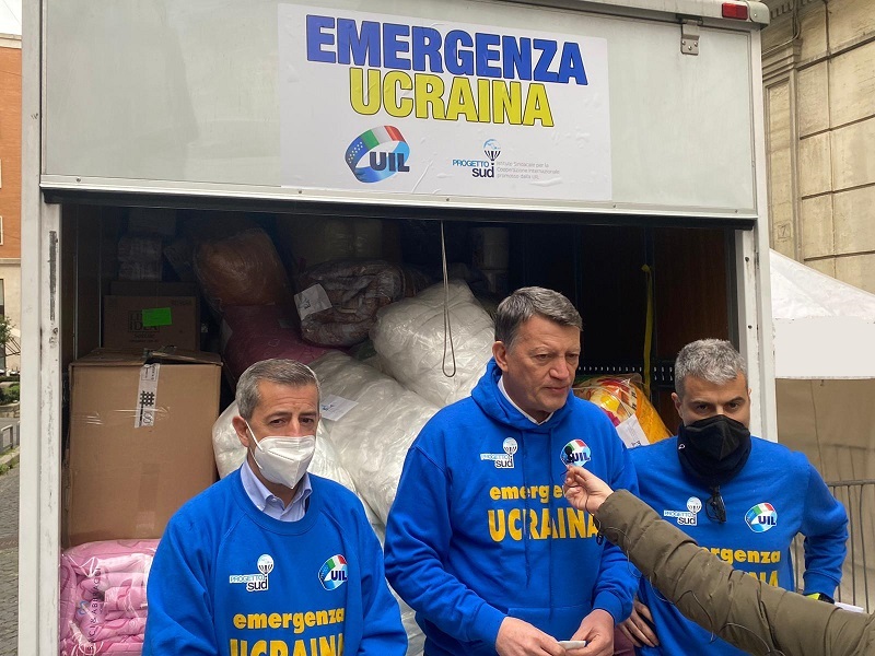 Bombardieri: “La Uil invia aiuti concreti ai profughi ucraini”