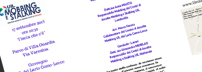 Mobbing, Stalking e Discriminazioni di genere