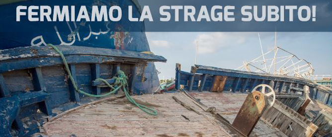 Sabato cento associazioni in Piazza con Cgil, Cisl, Uil per fermare la strage nel Mediterraneo: ora!