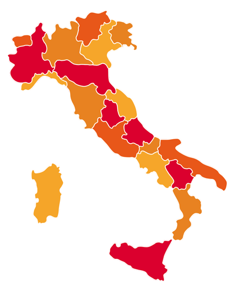 Click sulla regione per visalizzare le foto della tua struttura.