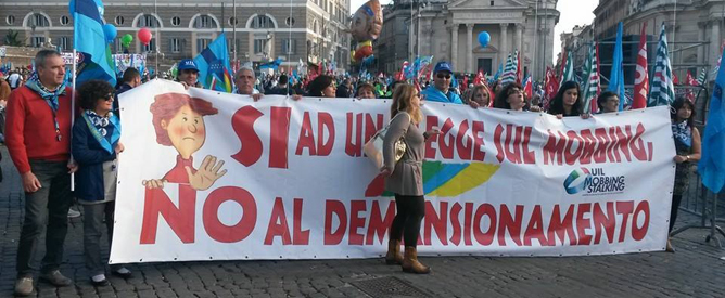 I centri di ascolto Mobbing e Stalking UIL presenti alla manifestazione del Pubblico Impiego