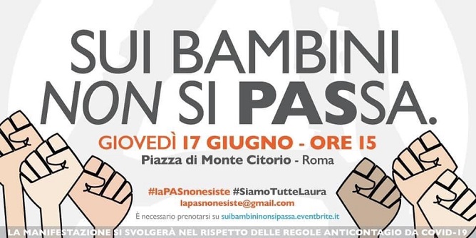 Sui bambini non si passa. Giovedì 17 giugno - ore 15 Piazza di Montecitorio - Roma