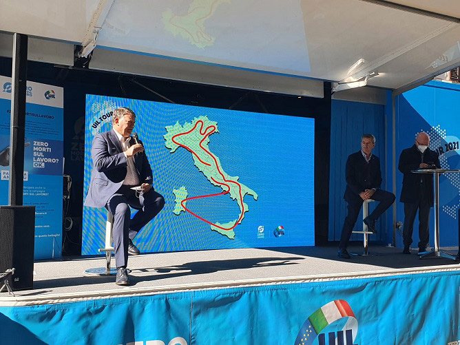 Bombardieri: l’impegno continua sui temi del lavoro e della sicurezza. Sempre insieme alle persone