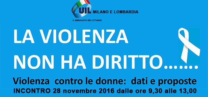 Iniziative del 25 novembre 2016